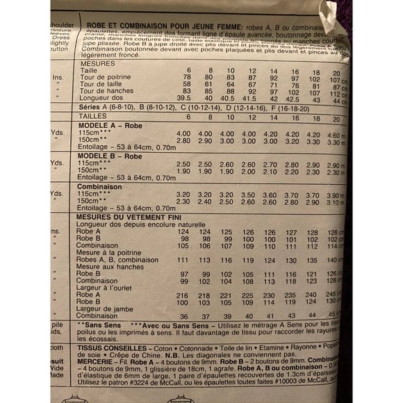 McCalls Sewing pattern4102 shirt dress jumpsuit sz 12 14 16 - Picture 5 of 6